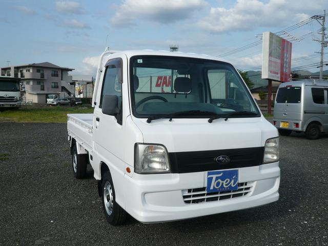 お仕事で大活躍!4WDサンバーT入庫しました☆山道もパワフルに走ります!おすすめの一台です!早...