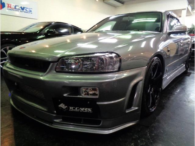 R34GTR仕様フルエアロ25GT-VRB25DETターボエンジン純正5MTデュアルマフラーB...