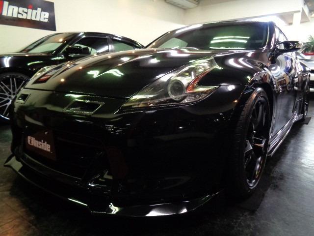 Z34フェアレディZバージョンSカーボンエアロパーツRAYS19アルミ&VQ37VHR可変エン...