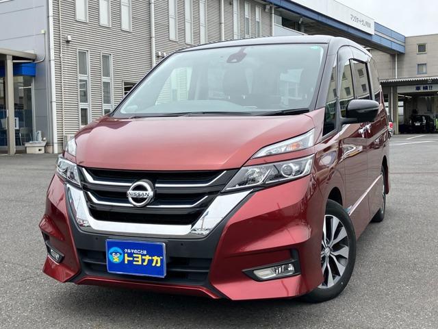 人気車種のセレナが入荷しました!フリップダウンモニター、9インチナビ、両側パワースライドドアで...