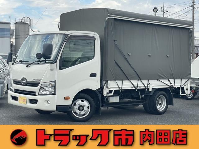 平成26年式日野デュトロ2tワイドセミロング全低床・カーテン式幌・5速MT・床鉄板張り・ETC...