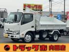 令和4年式日野デュトロ3t三転強化ダンプ6速MT・ダンプピン・新明和製・電格ミラー・衝突軽減シ...