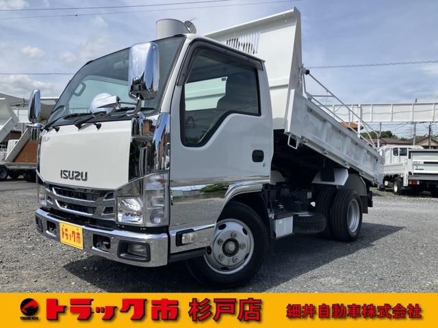 平成31年式エルフ3t全低床強化ダンプ!荷台塗装仕上済み!6MT!コボレーン&ダンプピン付き!...