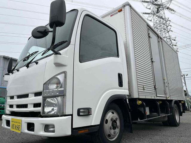 H26年式エルフ跳ね上げゲート付2t積み標準ロングアルミバン入庫しました!