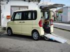 福祉車両スロープリヤシート付電動ウィンチ、ウィンチリモコンキーレス