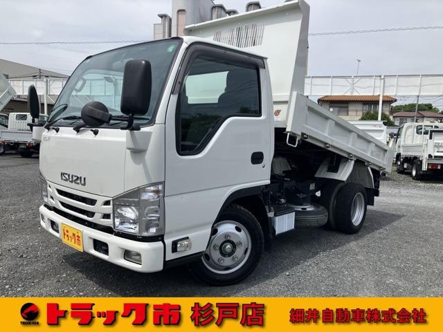 平成29年式エルフ2t全低床強化ダンプ!ダンプピン!5MT!荷台ヘコミ等の状況が良かったので敢...