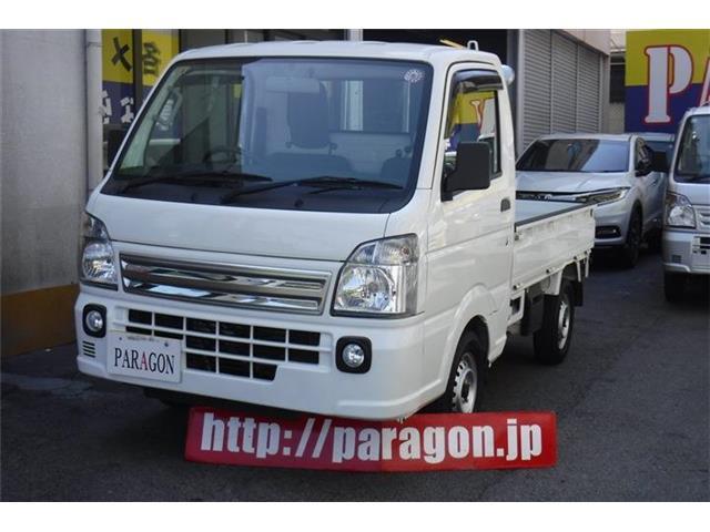スズキキャリィトラックKCパートタイム4WD!5速ミッション、エアコン、パワステ、フォグランプ装備!