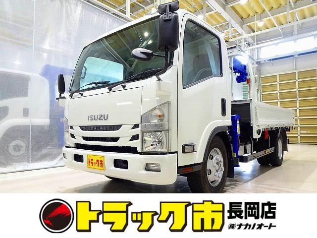 お問合せ管理No.E328 H27 エルフ 3.85t 高床 ワイドロング タダノ4段クレーン付